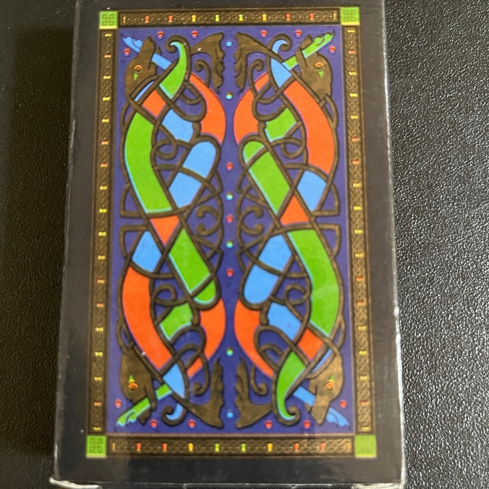 Celtic Series Plastic Coated Playing Cards in Original Tuck Box. Lovely Quality.